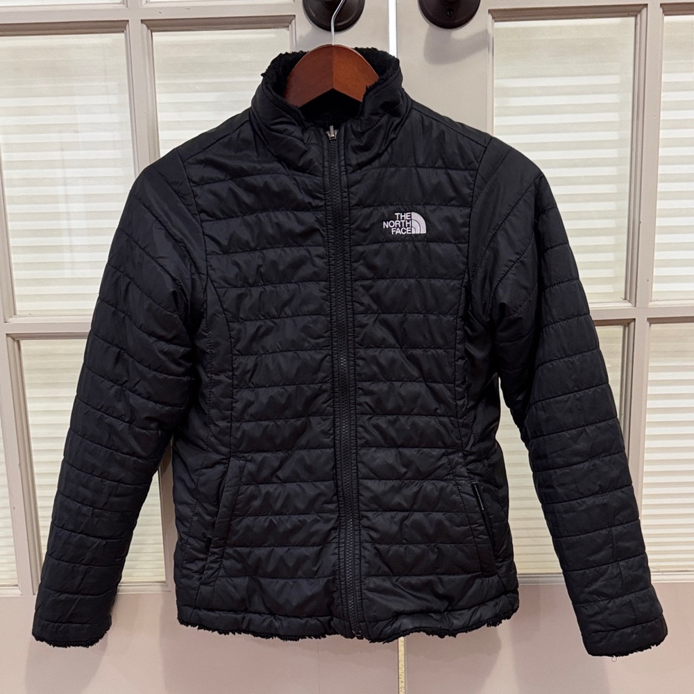 The North Face Reversible Shasta Black Jacket - Puffer / High Pile Fleece